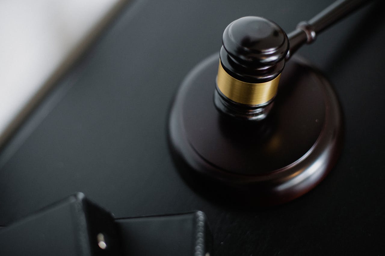 a wooden gavel
